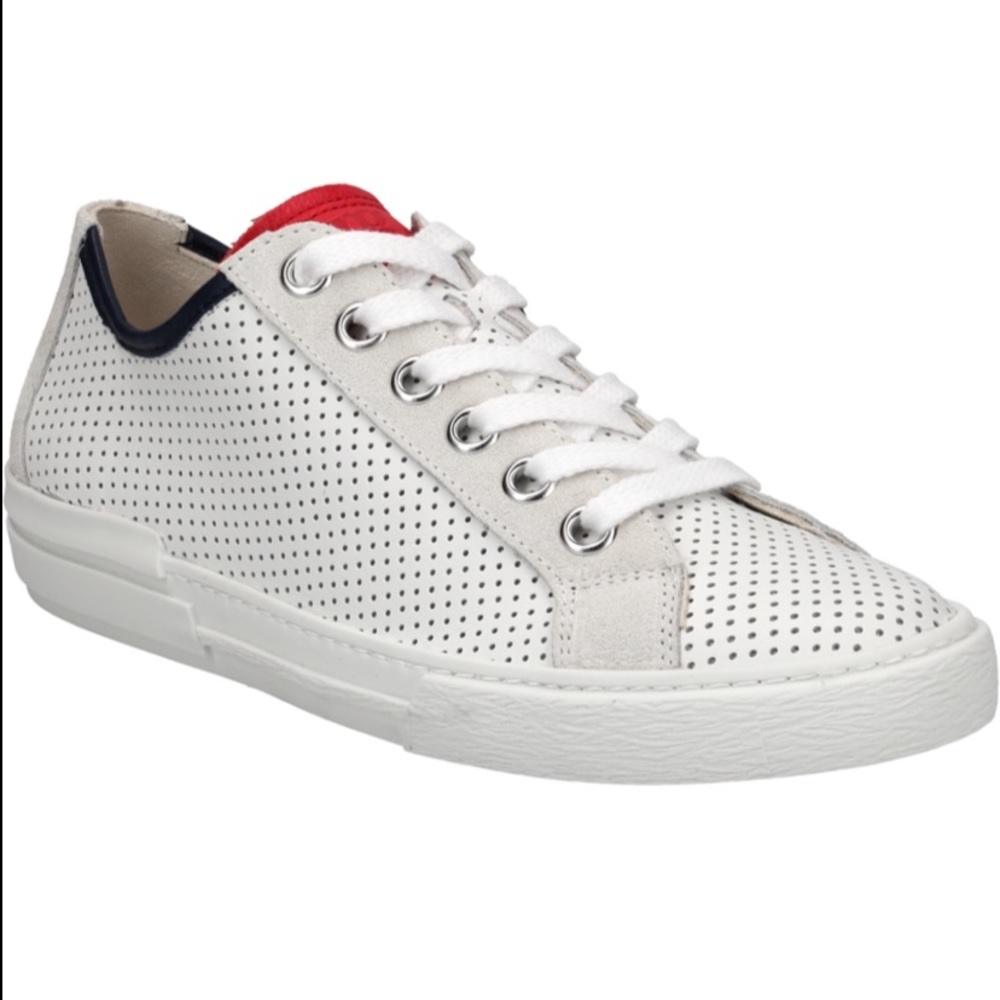 Perforated leather. Women’s US 9.5 Low Top Sneaker.